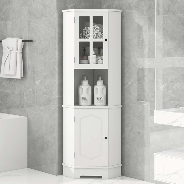 Latitude Run Armoire Linge Autoportante Erric Wayfair Canada